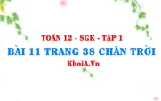Bài 11 trang 38 Toán 12 Tập 1 Chân trời sáng tạo